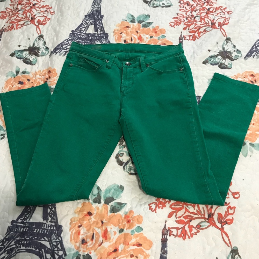 JCPenney Pants | Green Skinny Jeans | Color: Green